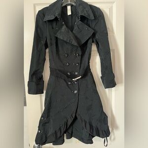 Rare Designer Jacquard Long Coat